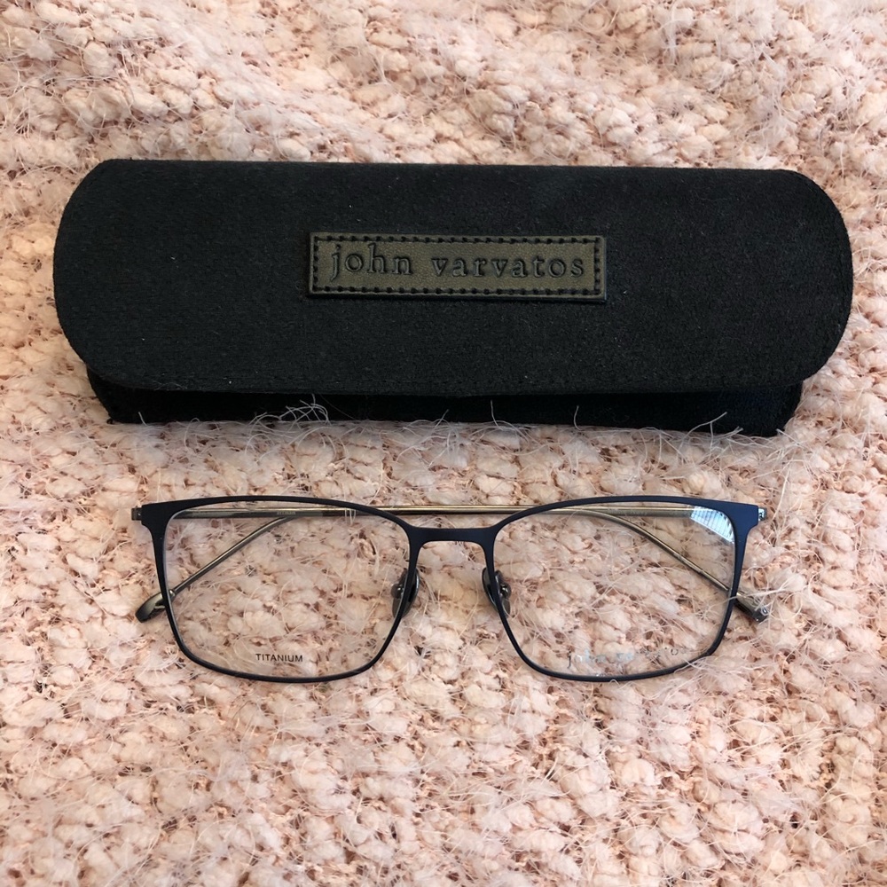 John Varvatos | V171 Matte Navy Glasses Frames - Picture 7 of 7